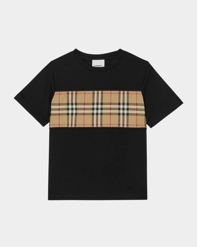 Kid's Cedar Vintage Check-Print T-Shirt, Size 3-1