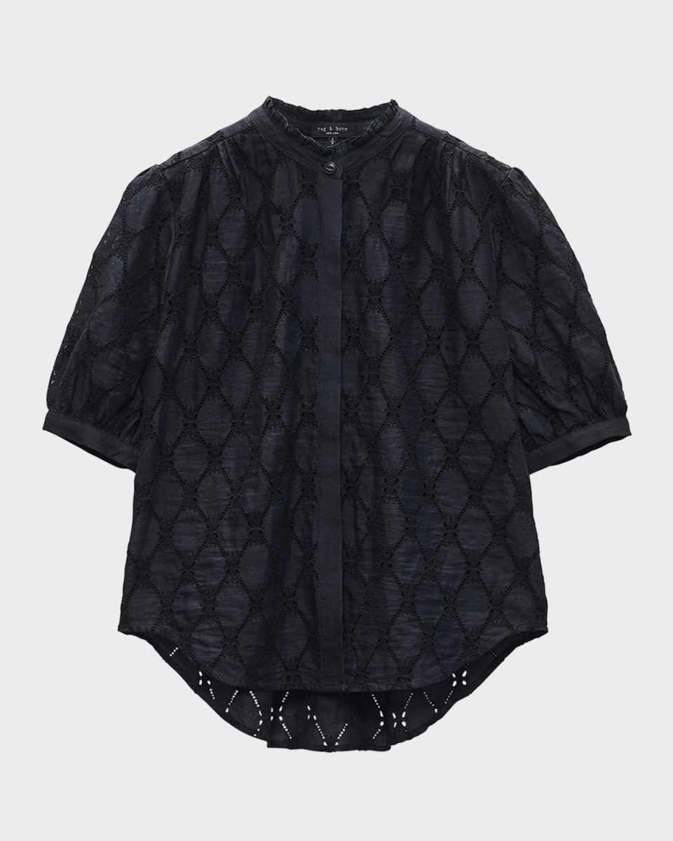 Jordan Eyelet Embroidered Top