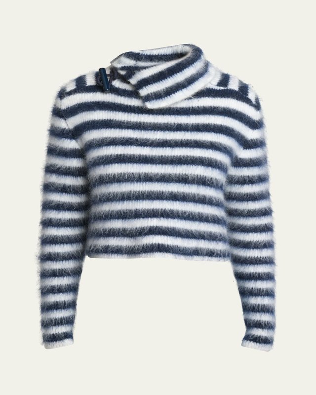 Marina Stripe Mohair Sweater