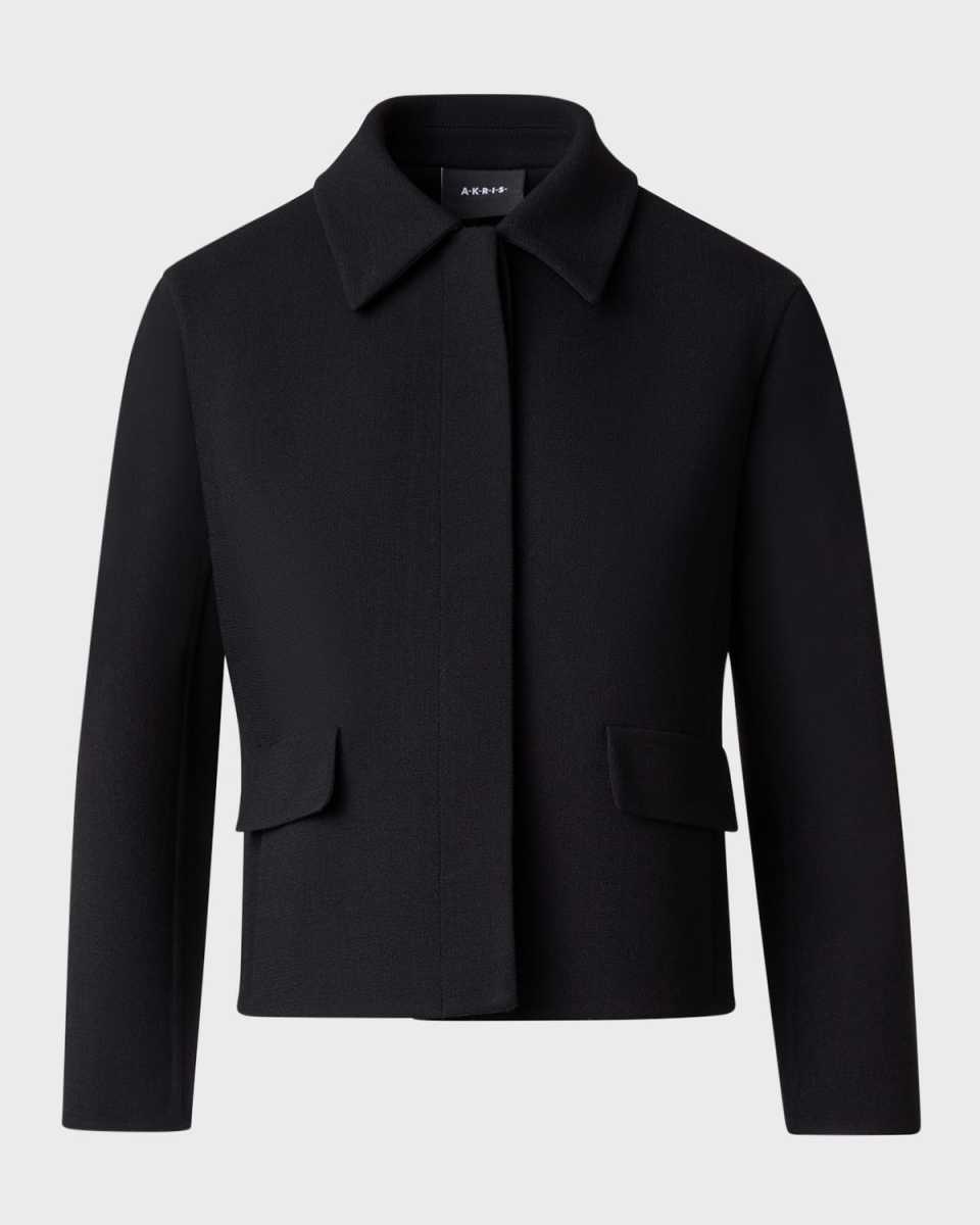 Timo Wool Crepe Short Jacket