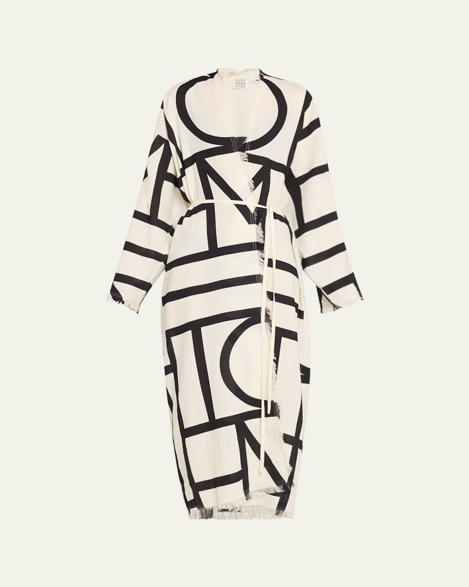 Monogram Wrap Dress
