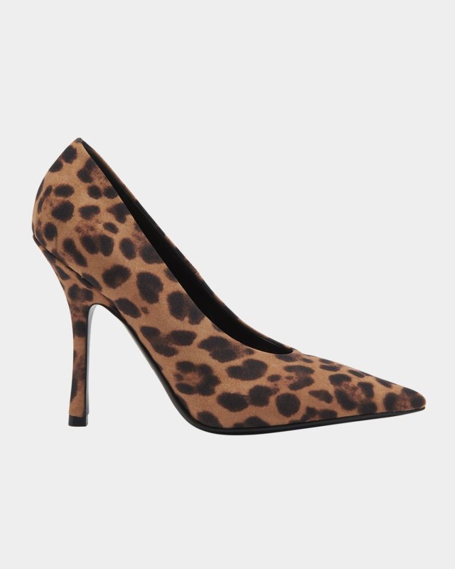 Leopard-Print 110mm Pumps