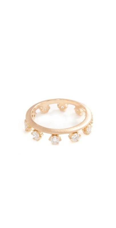 Jade Trau Hanging Kismet Band Gold/Diamond