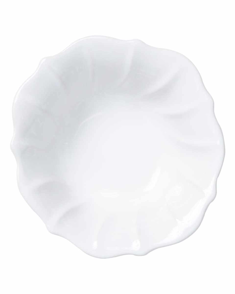 Incanto Stone Ruffle Cereal Bowl, White