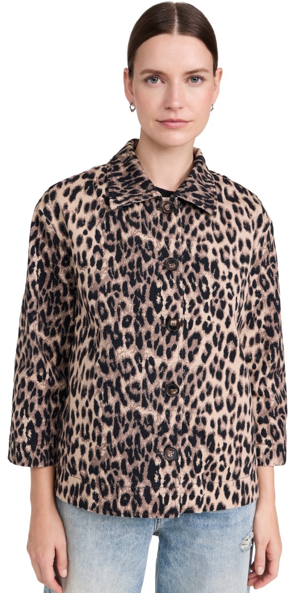 BAUM UND PFERDGARTEN Bessie Jacket Brown Baum Leopard