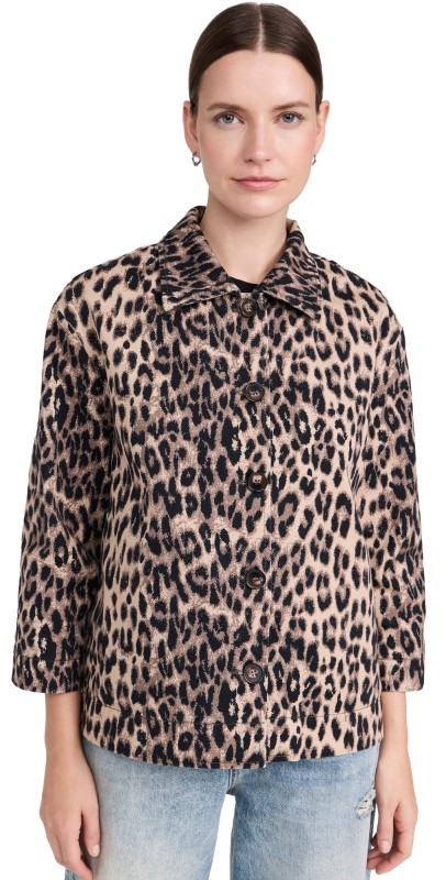 BAUM UND PFERDGARTEN Bessie Jacket Brown Baum Leopard