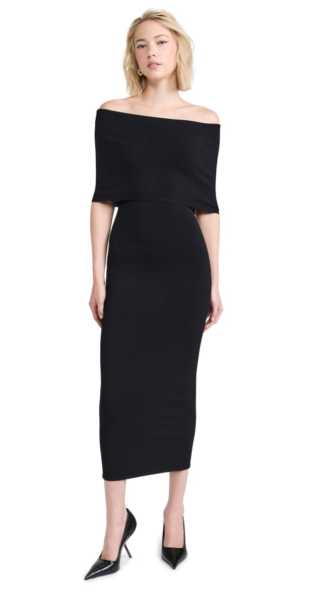WARDROBE. NYC Off Shoulder Dress Black