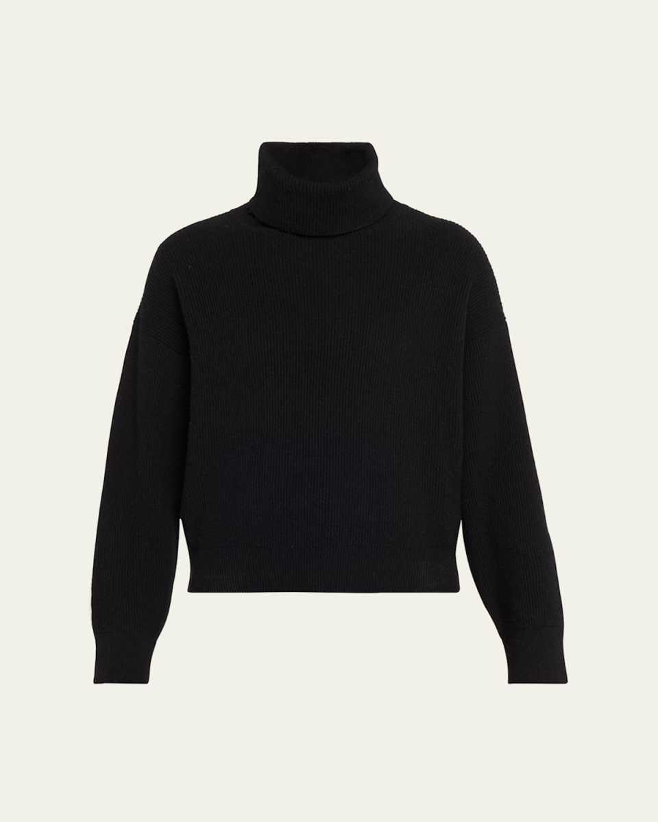 Cashmere Ribbed Turtleneck