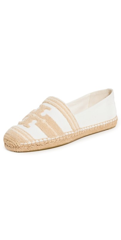 Tory Burch Double T Espadrilles Natural / Light Alabaster