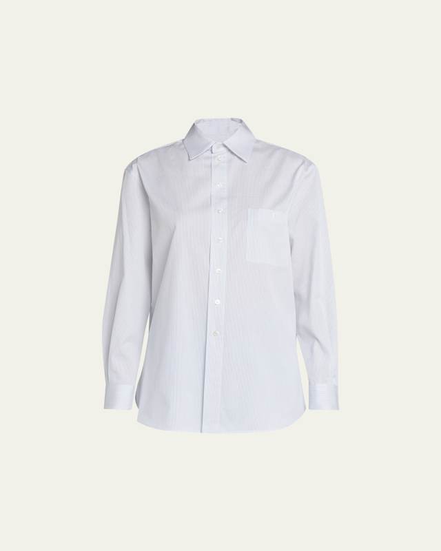 Stripe Button-Down Suiting Shirt