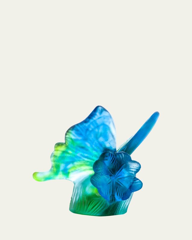 Butterfly In Blue And Green Figurine