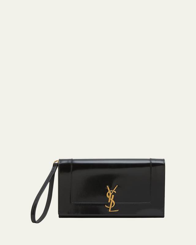 Cassandra YSL Flap Leather Wristlet