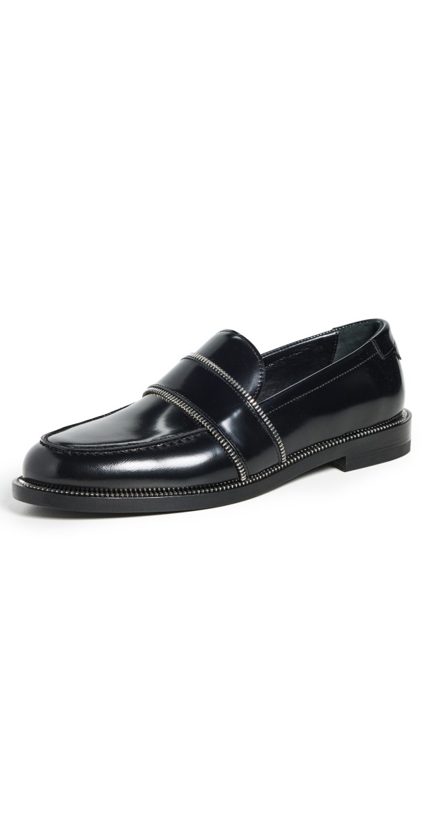 Paul Andrew Mister Zip Loafers Spazzolatto/Black