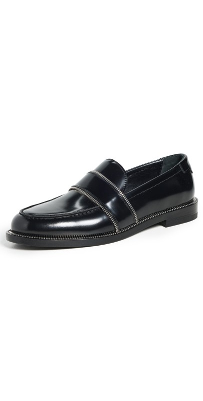 Paul Andrew Mister Zip Loafers Spazzolatto/Black