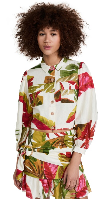 FARM Rio Spring Forest Shirt Spring Forest