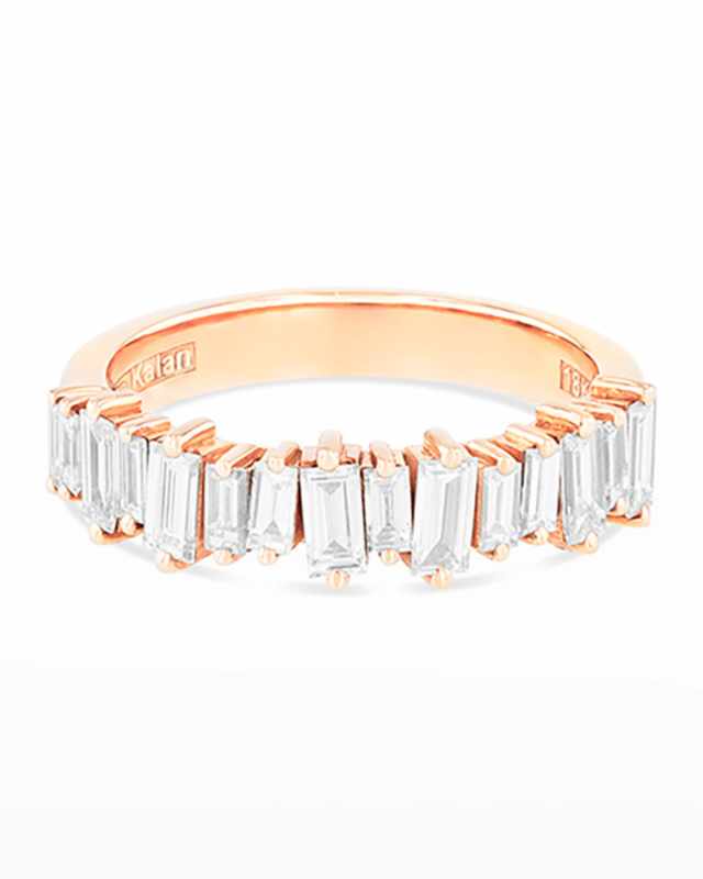 18k Diamond New Classic Half-Band Ring