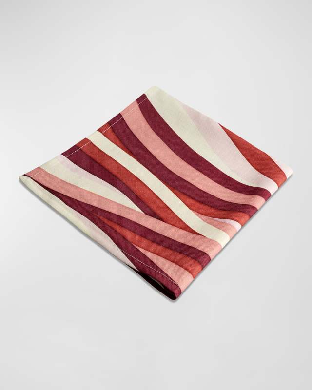 Landscape Pink Linen Sateen Napkins, Set of 4