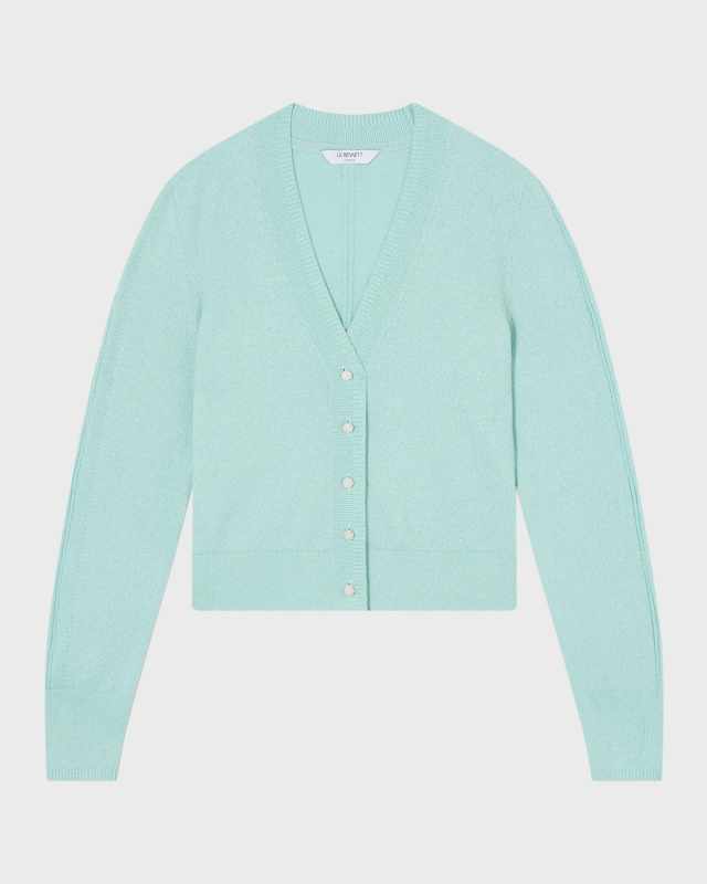 Coco Button-Down Shimmer Caridgan