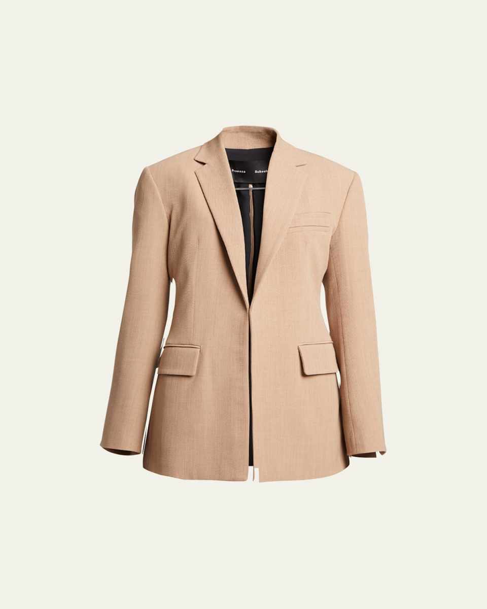 Laurie Back Zip Wool Blazer