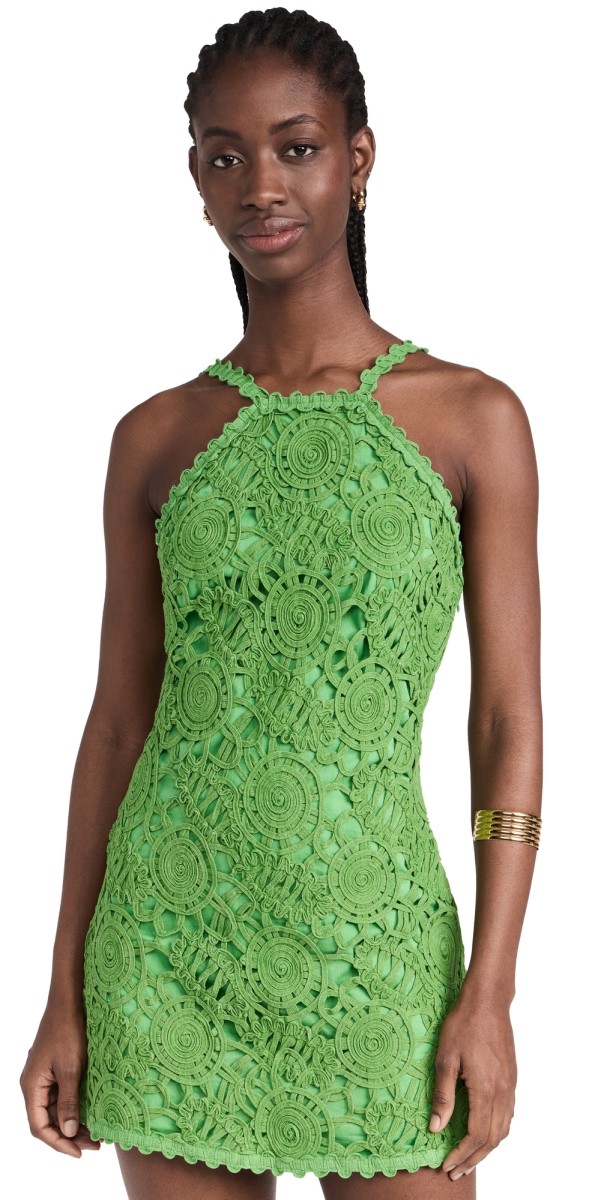 AMUR Calisa Mini Dress Kiwi