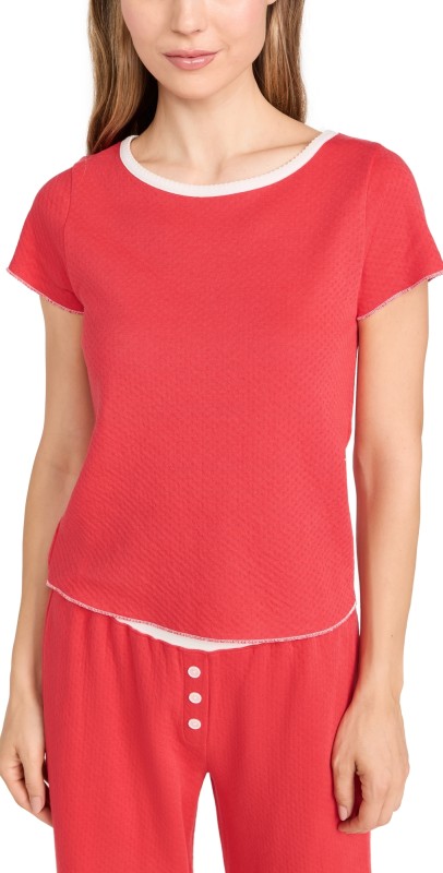 Cozyland by Morgan Lane Baby Jean Tee Cherry