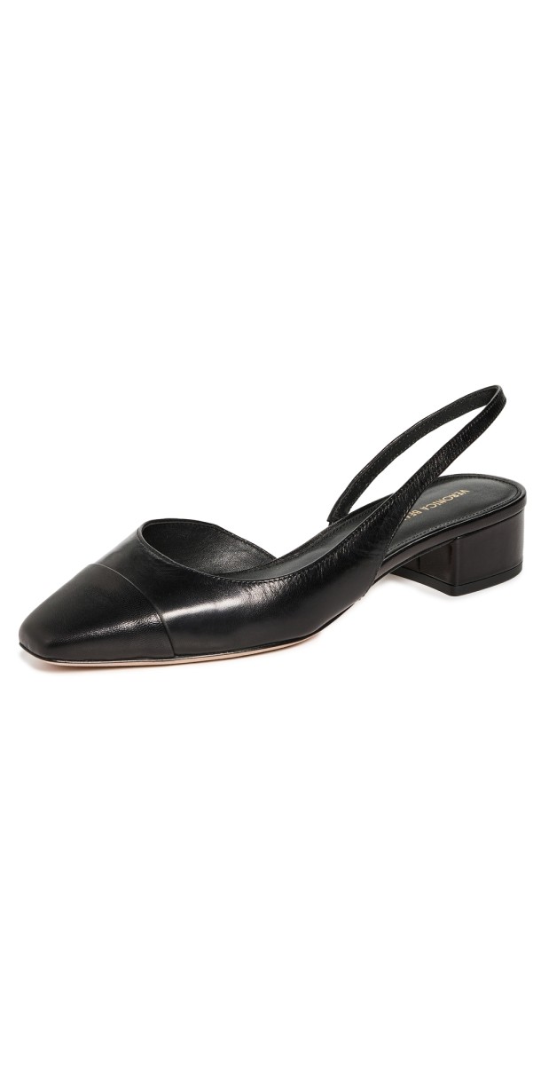 Veronica Beard Cecile Slingback Heels Black