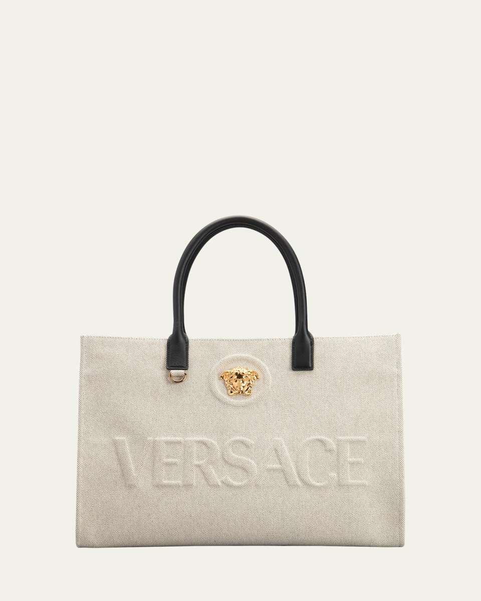 La Medusa Logo Canvas Tote Bag