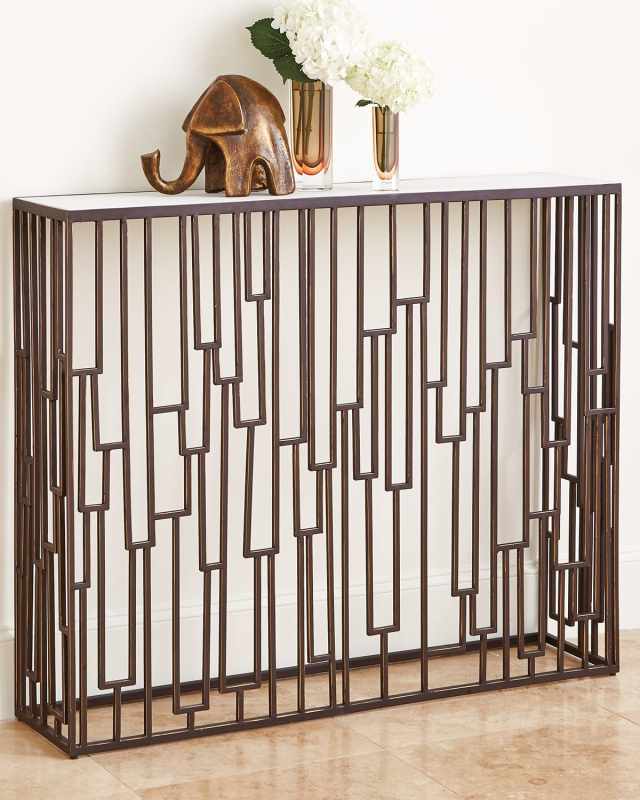 Argento Marble Entry Table
