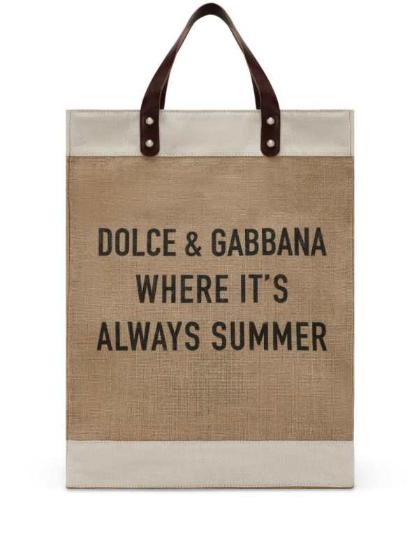 Shopping logo-print tote bag
