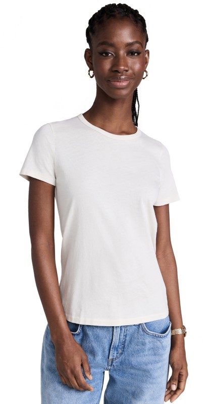 Jenni Kayne Cotton Slim Tee Cream