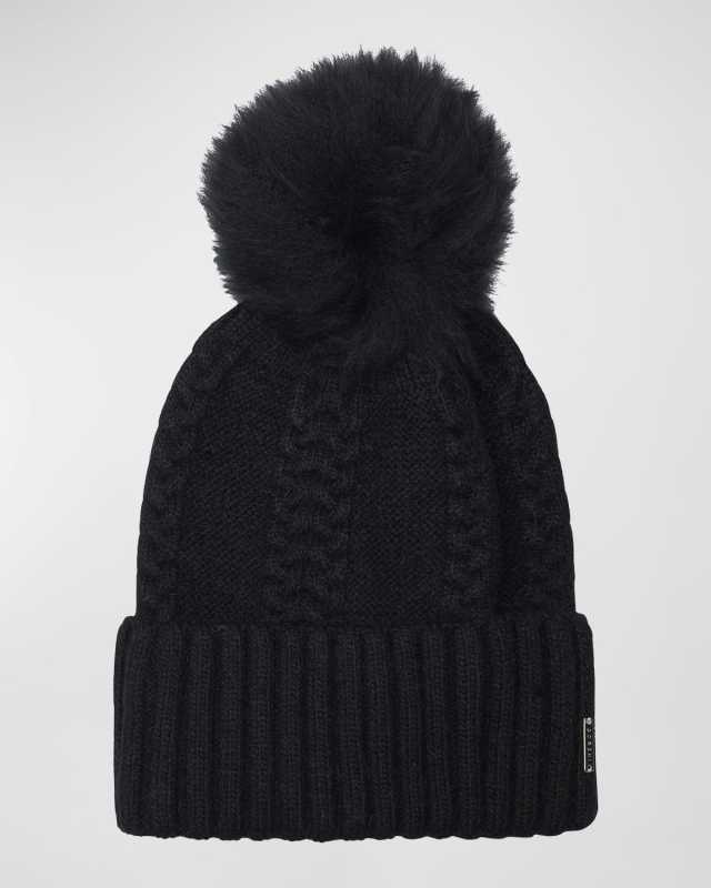 Knit Toscana Lamb Pom Beanie