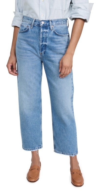 AGOLDE 90s Crop Mid Rise Straight Jeans Bound