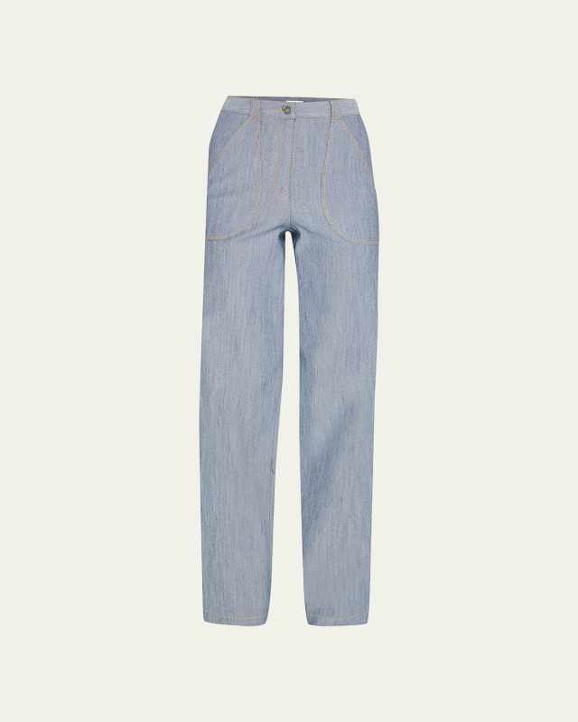 Paco Straight-Leg Denim Pants