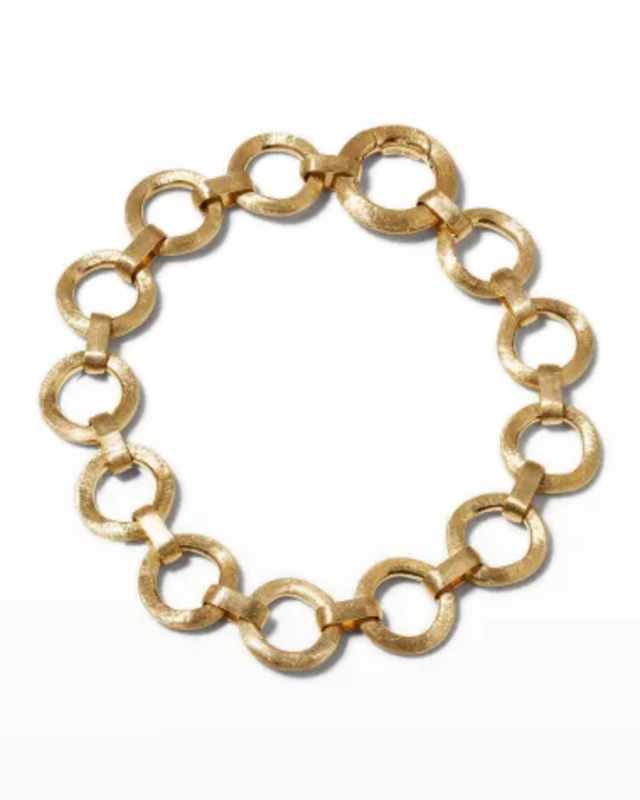 18k Jaipur Yellow Gold Flat Link Bracelet