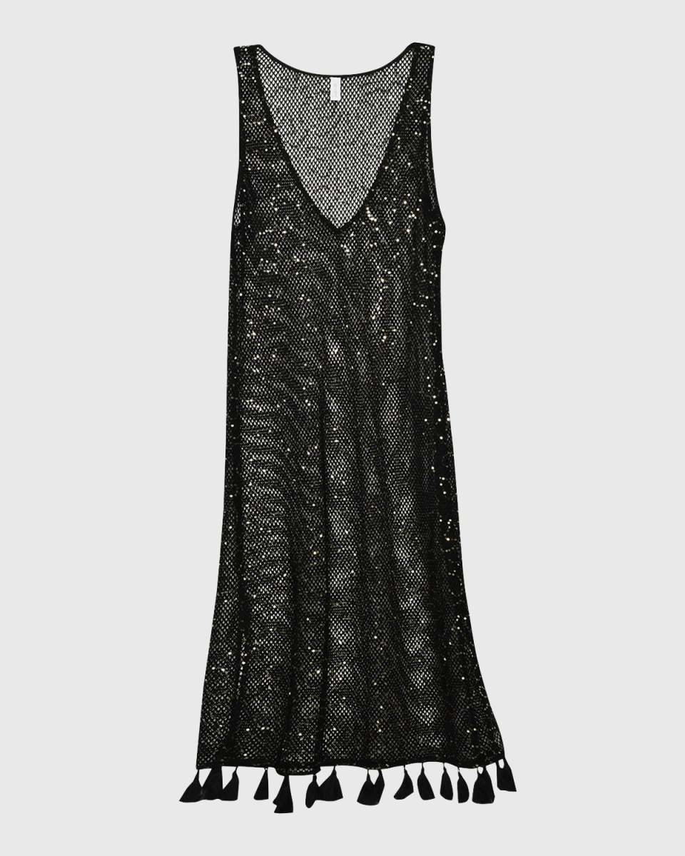 Shine Crochet Midi Dress