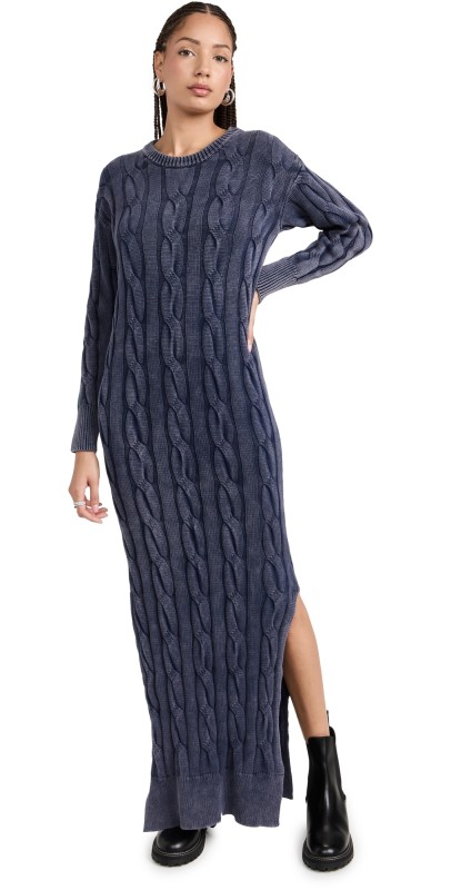 Line & Dot Dorothie Dress Blue