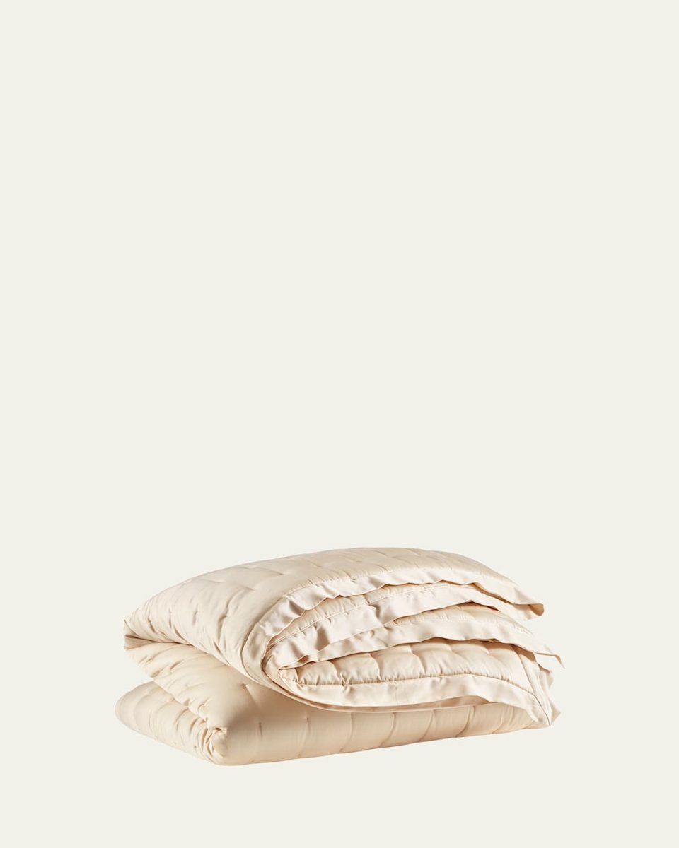 Puff Tencel Twin Quilt, Sand