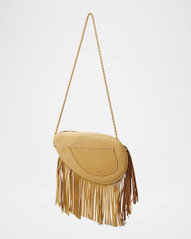Fringe Leather Crossbody Bag