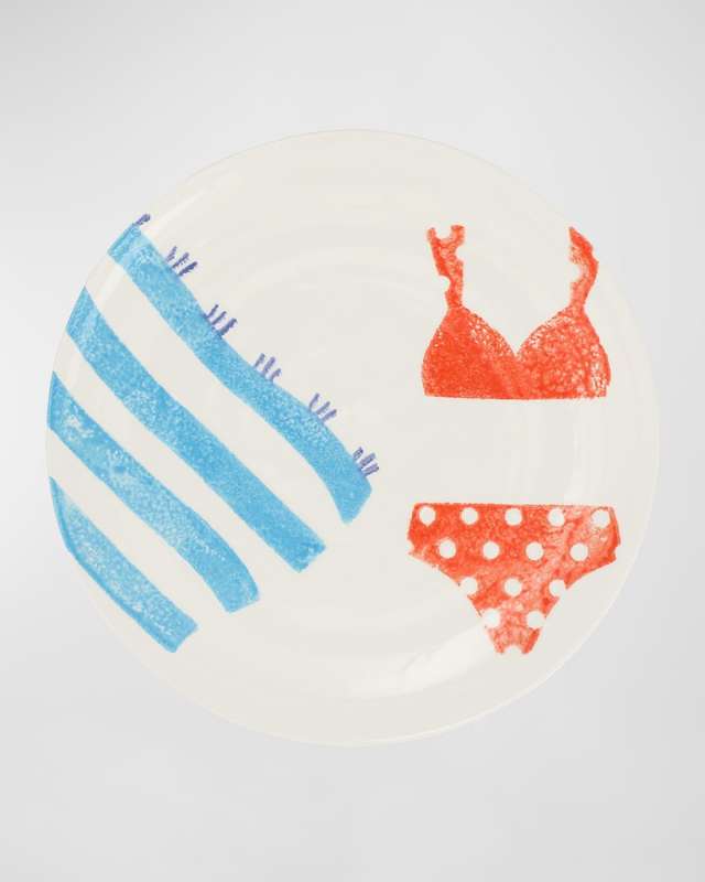 Riviera Red Bikini Salad Plate