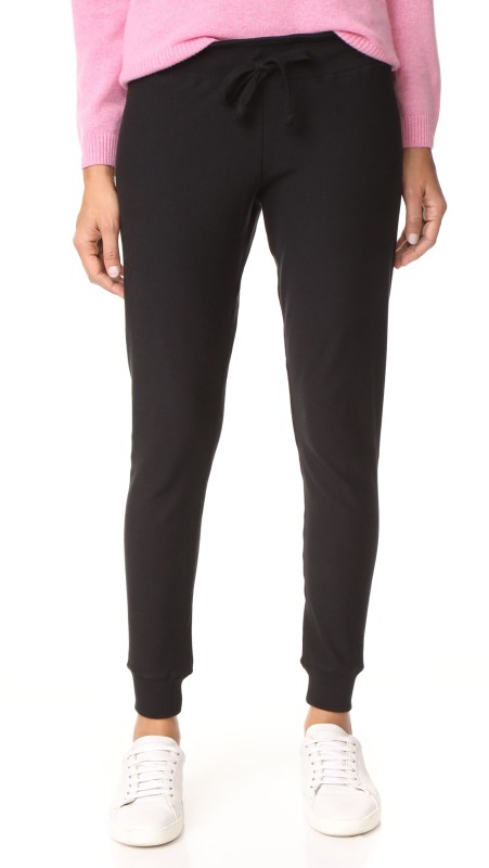 Plush Super Soft Skinny Sweatpants Black