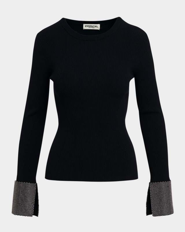 Gomi Embellished-Cuff Sweater