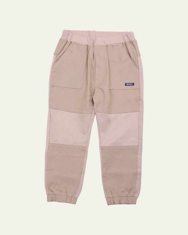 Boy's Colorblock Jogger Pants, Size 4-12