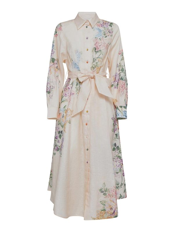 Zimmermann Maxi Robe - Blanc