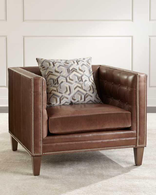Jagger Tufted Leather Chair