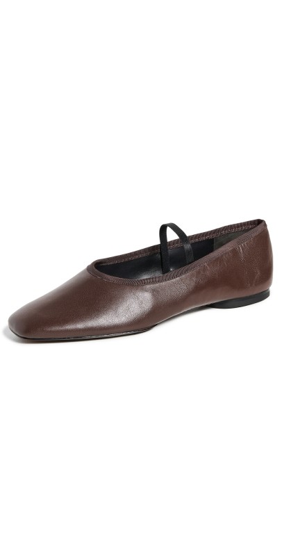 Vince Vivian Mary Jane Flats Ganache
