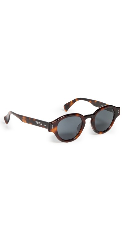 KENZO Classic Round Sunglasses Blonde Havana/Smoke