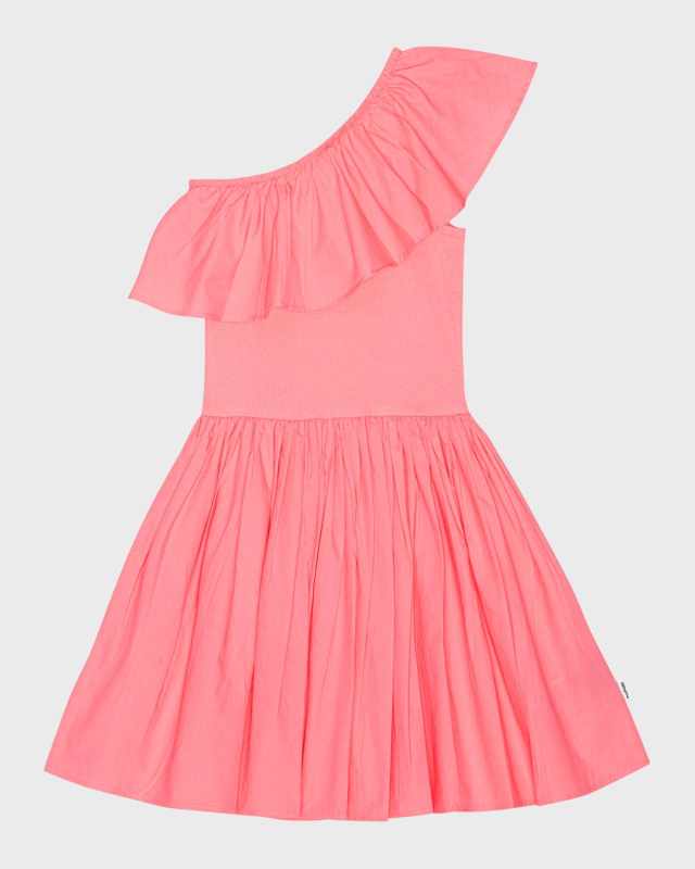 Girl's Chloey One Shoulder Dress, Size 7-14