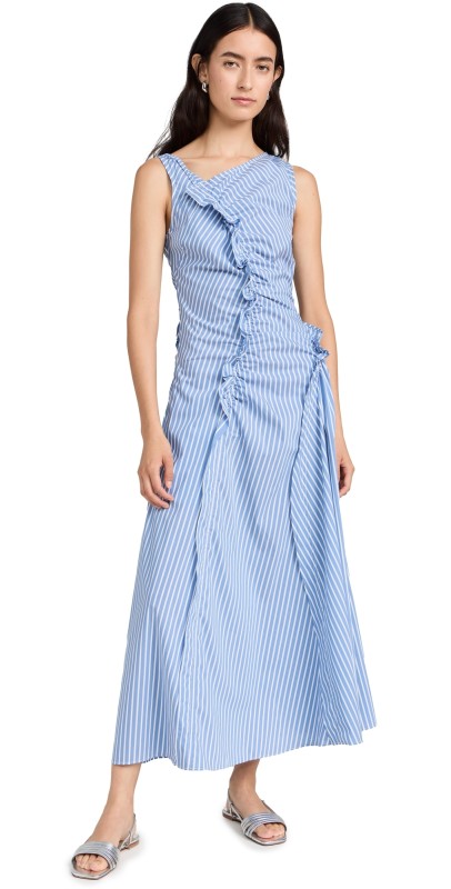 AKNVAS Dana Dress Sky Blue Stripe