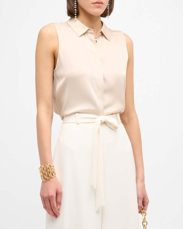 Celine Sleeveless Georgette Blouse