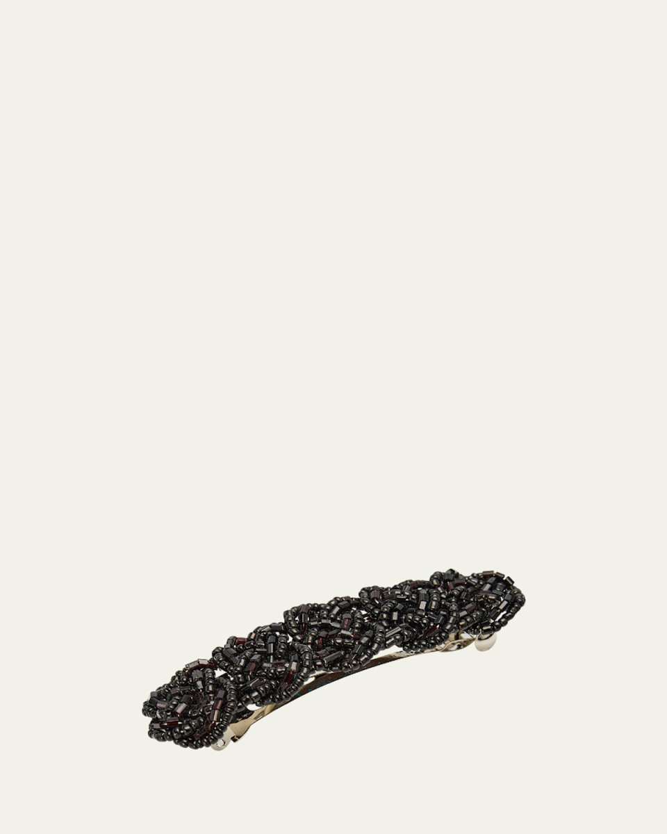 Beaded Braided Barrette